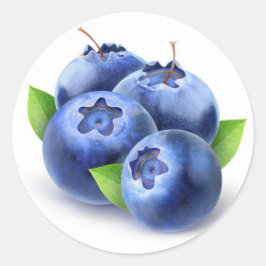 Heidelbeeren, frisch runder aufkleber
