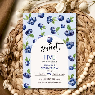 Heidelbeeren-Kindergeburtstag Einladung