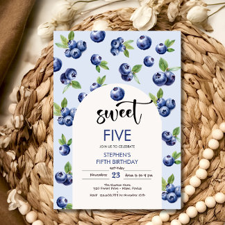 Heidelbeeren-Kindergeburtstag Einladung