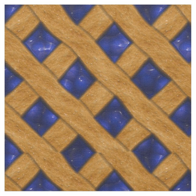 Heidelbeerkuchen-Muster für Bäcker Stoff (Nahaufnahme)