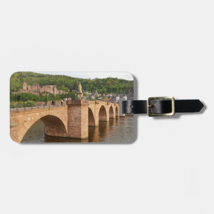 Heidelberg-Ansicht mit dem Neckar Gepäckanhänger