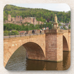 Heidelberg-Ansicht über den Neckar Getränkeuntersetzer