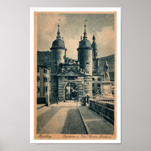 HEIDELBERG DEUTSCHLAND 1900 POSTCARD ART PRINT POSTER