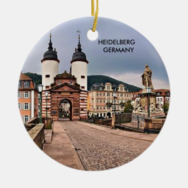 HEIDELBERG DEUTSCHLAND KERAMIK ORNAMENT (Vorne)