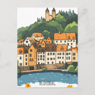 Heidelberg Deutschland Reise Postkarte