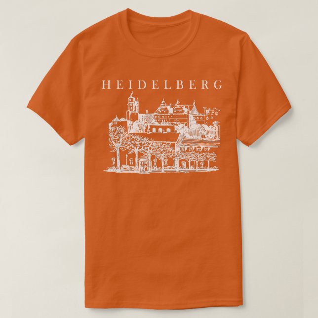 Heidelberg Deutschland Reisen Heidelberg T-Shirt (Design vorne)