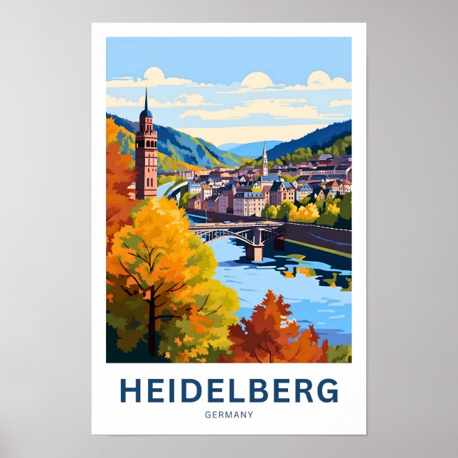Heidelberg Deutschland Travel Print Poster (Vorne)