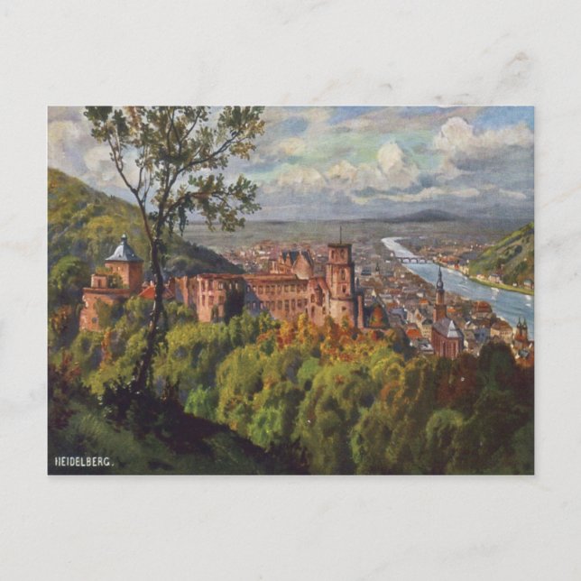 Heidelberg Deutschland Vintag Postkarte (Vorderseite)