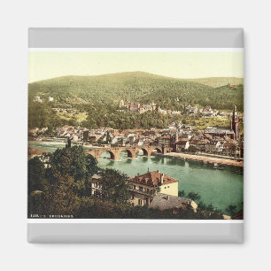 Heidelberg, gesehen vom Philosophenweg, Baden, G Magnet
