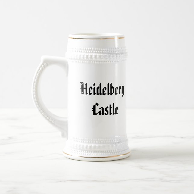 Heidelberg-Schloss - Stein Bierglas (Links)