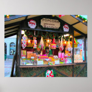 Heidelberg-Weihnachtsmarkt, -süßigkeit und Poster