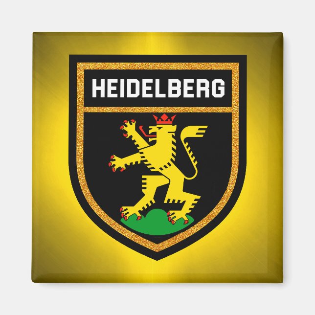 Heidelberger Flagge Magnet (Vorne)