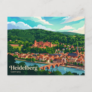 Heidelberger Schloss Deutschland Postkarte