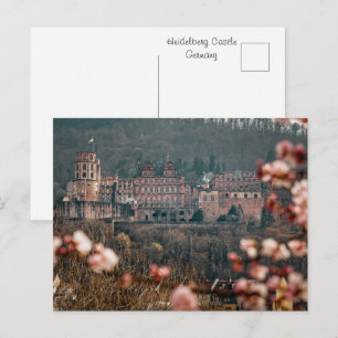 Heidelberger Schloss Frühling   Romantisches Deuts Postkarte