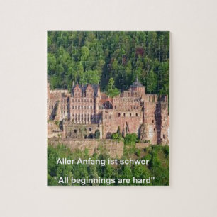 Heidelberger Schloss In Deutscher & Deutscher Spru Puzzle