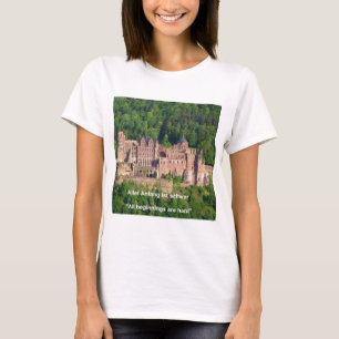 Heidelberger Schloss In Deutscher & Deutscher Spru T-Shirt