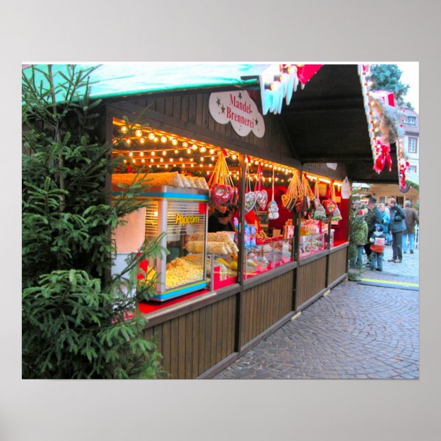 Heidelberger Weihnachtsmarkt, Weihnachtsstall Poster (Vorne)