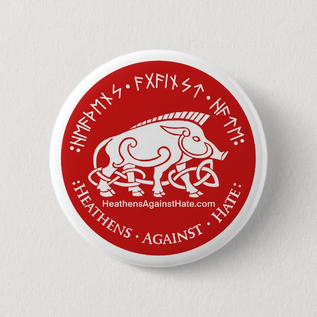 Heiden gegen Hass Button (Vorderseite)