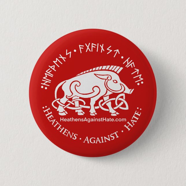 Heiden gegen Hass Button (Vorderseite)