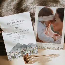 HEIDI Bohemische Wildblume Erste Geburtstagspartei Einladung
