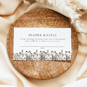 HEIDI Boho Wildblume Babydusche Windelwanne Raffel Platzkarte