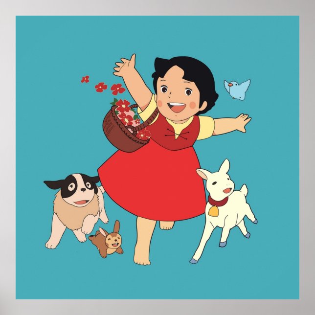 Heidi das Mädchen aus den Alpen Poster (Vorne)