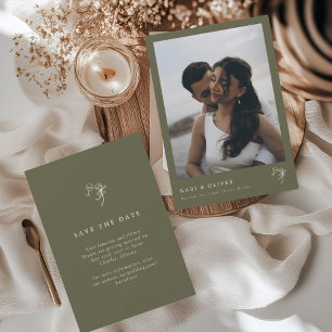 HEIDI Olive Foto Wedding Save The Date