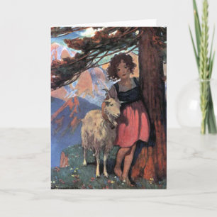 Heidi von Jessie Wilcox Smith Karte