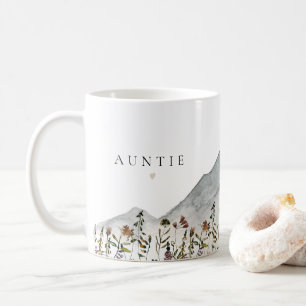 HEIDI Watercolor Wildblume Mountain Auntie Kaffeetasse
