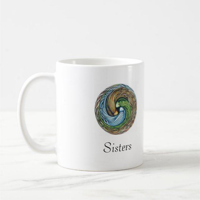 Heidnische Schwester-Tasse Kaffeetasse (Links)