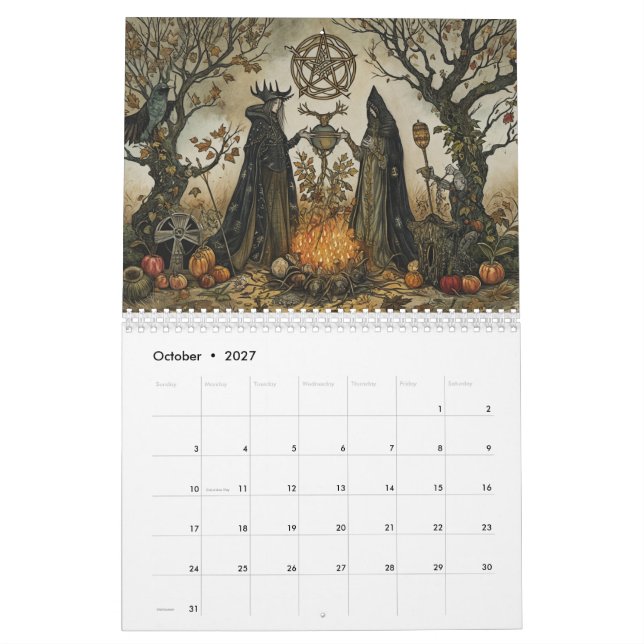 Heidnischer Stil Kalender (Okt 2027)