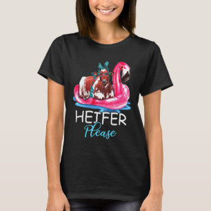 Heifer bitte Flamingo Float Bandana Kuh Landwirtsc T-Shirt