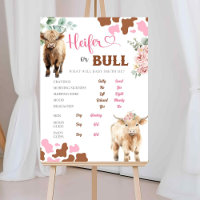 Heifer oder Bull Cow Gender Reveve Alte Ehefrauen