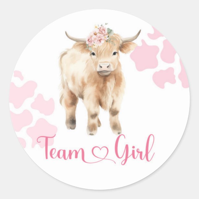 Heifer oder Bull Cow Team Girl Sticker (Vorderseite)