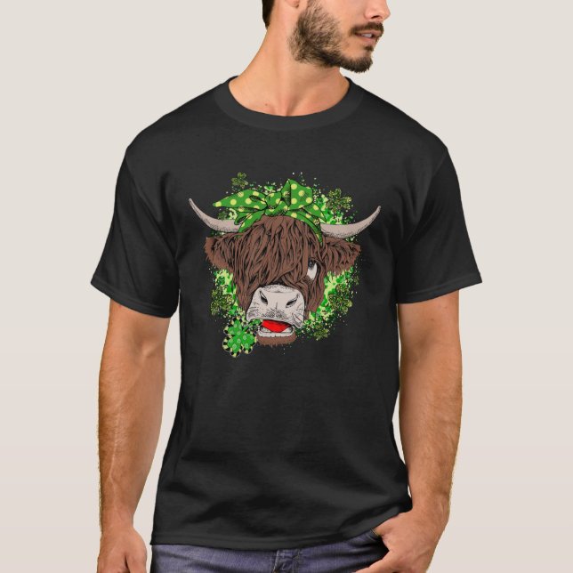 Heifer St Patrick s day Cow Shamrock Patricks day T-Shirt (Vorderseite)