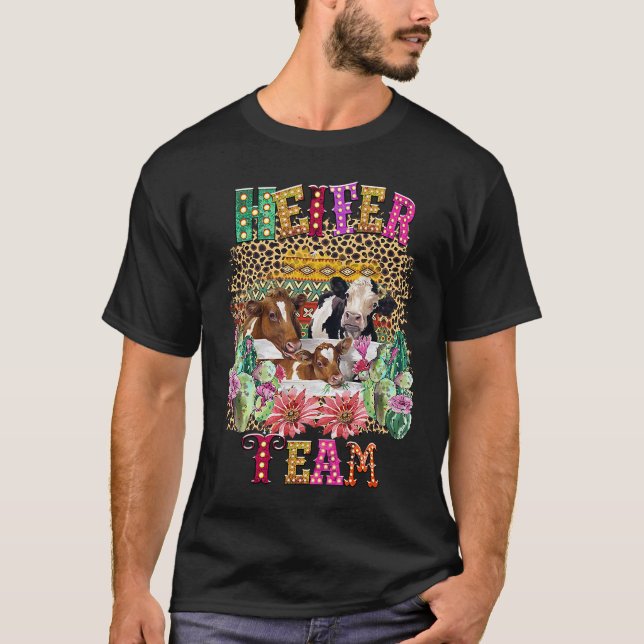 Heifer Team Girl  Cow  Heifer T-Shirt (Vorderseite)