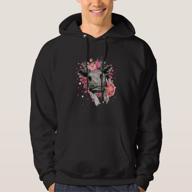 Heifer Valentines Day Western Highland Cow  1 Hoodie (Vorderseite)