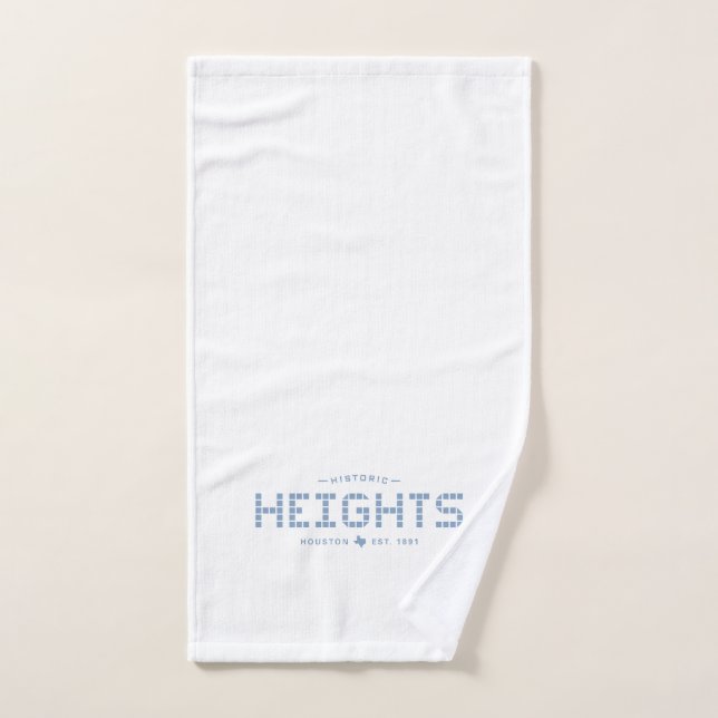 Heights-Kachel, Blaue Kachel, Houston Heights Handtuch (Handtuch)