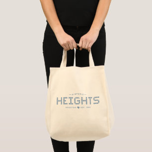 Heights-Kachel, Blaue Kachel, Houston Heights Tragetasche