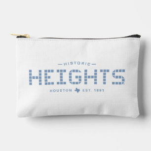 Heights-Kachel, Blaue Kachel, Houston Heights Zubehörtasche