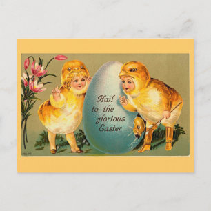 Heil den glorreichen Ostervintage Feiertagspostkarte