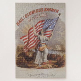 Heil! Ruhmreiches Banner unseres Landes-Patriotisc Puzzle
