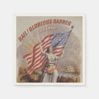 Heil! Ruhmreiches Banner unseres Landes-Patriotisc Serviette