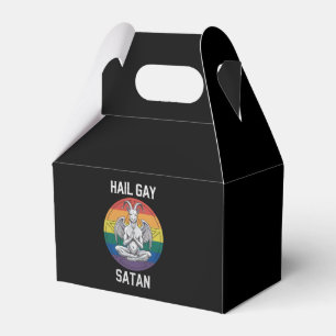 Heil schwuler Satan Lustiger Goth Gótico Ziege LGB Geschenkschachtel