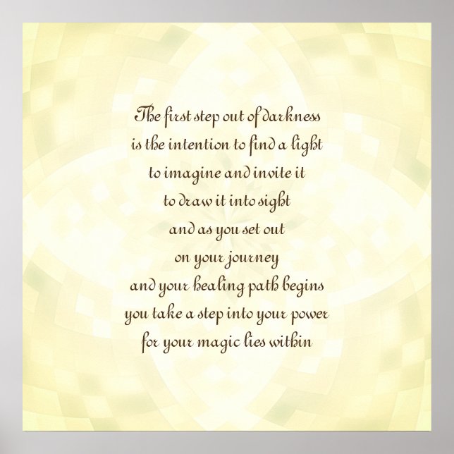 Heilabsicht Poster (Vorne)