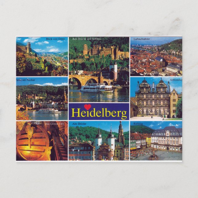 Heildelberg - Postkarte (Vorderseite)