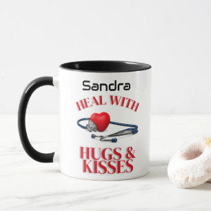 Heile mit dem Valentinstag von Hugs & Kisses Docto Tasse