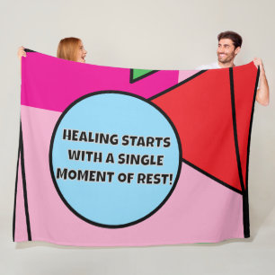 HEILEN beginnt mit einem SINGLE MOMENT der ERHOLUN Fleecedecke