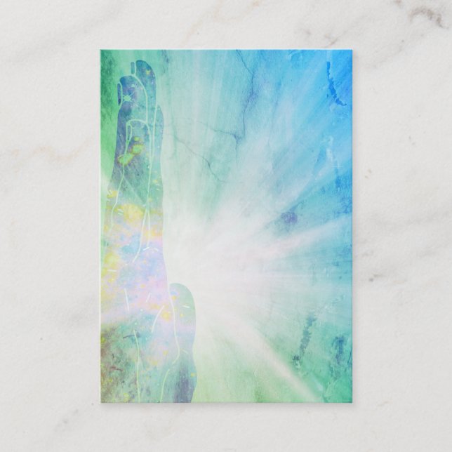 *~* heilen heilende Handstrahlen von Visitenkarte (Vorderseite)