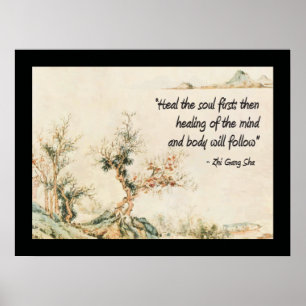 Heilen Sie das erste Zitat des Souls Poster